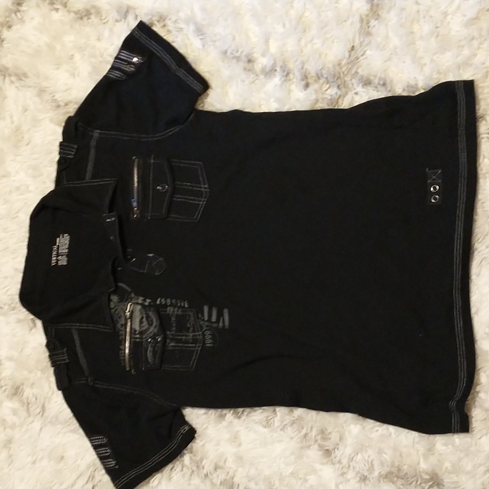 Vertical Sport boy's size XL (18-20) short-sleeved cotton blend shirt